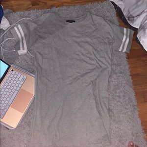 grey f21 tshirt dress